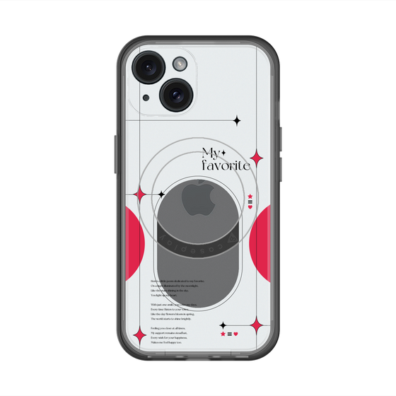 スリムプロテクションプレミアムケース with MagSafe［ オリジナル - チェキケース - レッド ］