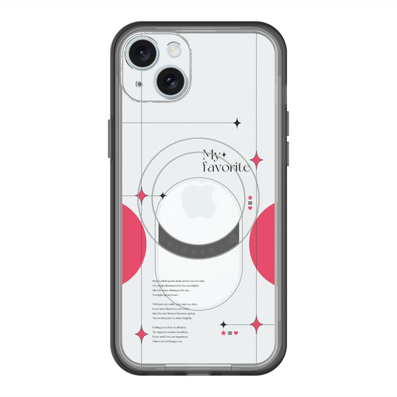 スリムプロテクションプレミアムケース with MagSafe［ オリジナル - チェキケース - レッド ］