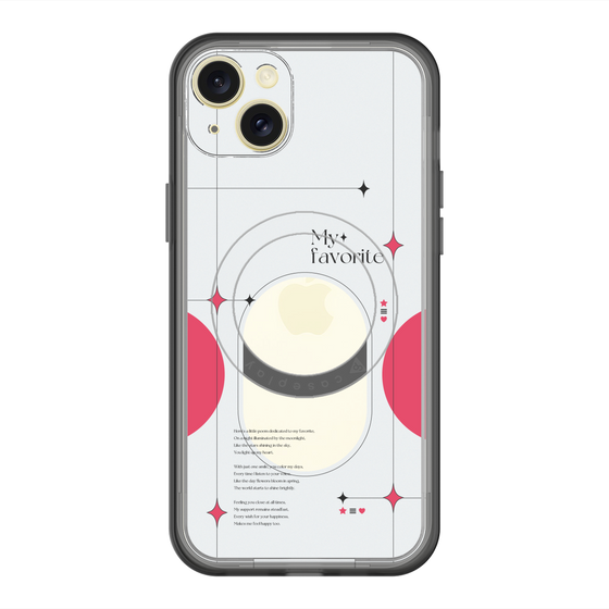 スリムプロテクションプレミアムケース with MagSafe［ オリジナル - チェキケース - レッド ］