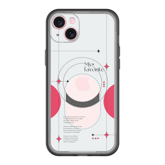 スリムプロテクションプレミアムケース with MagSafe［ オリジナル - チェキケース - レッド ］
