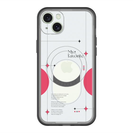 スリムプロテクションプレミアムケース with MagSafe［ オリジナル - チェキケース - レッド ］