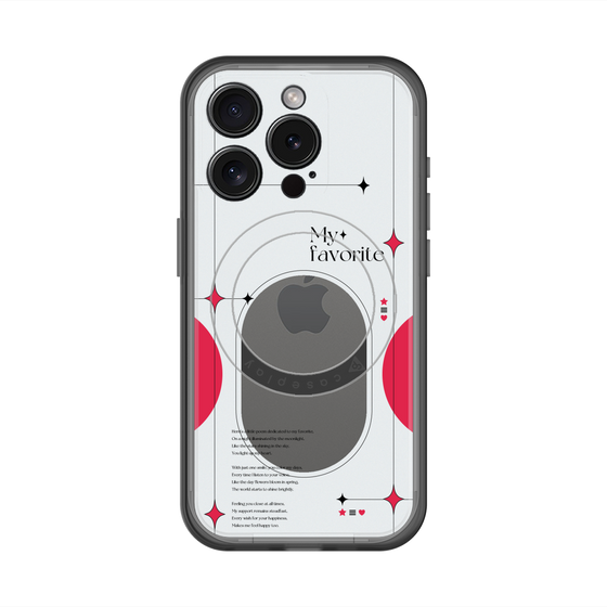 スリムプロテクションプレミアムケース with MagSafe［ オリジナル - チェキケース - レッド ］