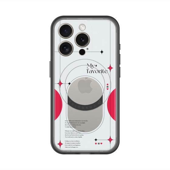 スリムプロテクションプレミアムケース with MagSafe［ オリジナル - チェキケース - レッド ］