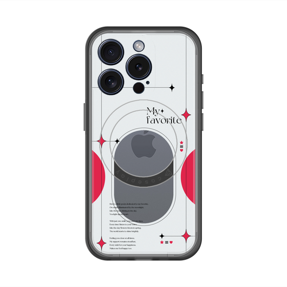 スリムプロテクションプレミアムケース with MagSafe［ オリジナル - チェキケース - レッド ］