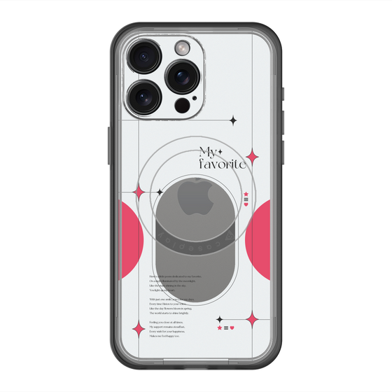 スリムプロテクションプレミアムケース with MagSafe［ オリジナル - チェキケース - レッド ］