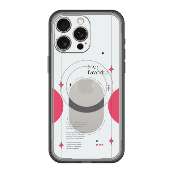 スリムプロテクションプレミアムケース with MagSafe［ オリジナル - チェキケース - レッド ］
