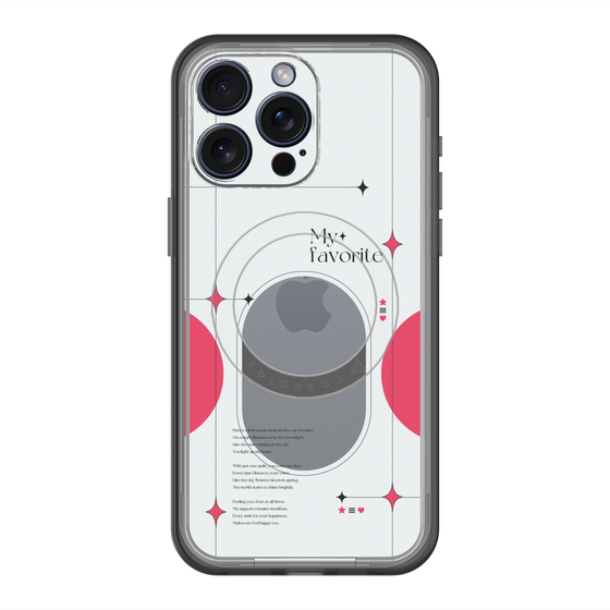 スリムプロテクションプレミアムケース with MagSafe［ オリジナル - チェキケース - レッド ］