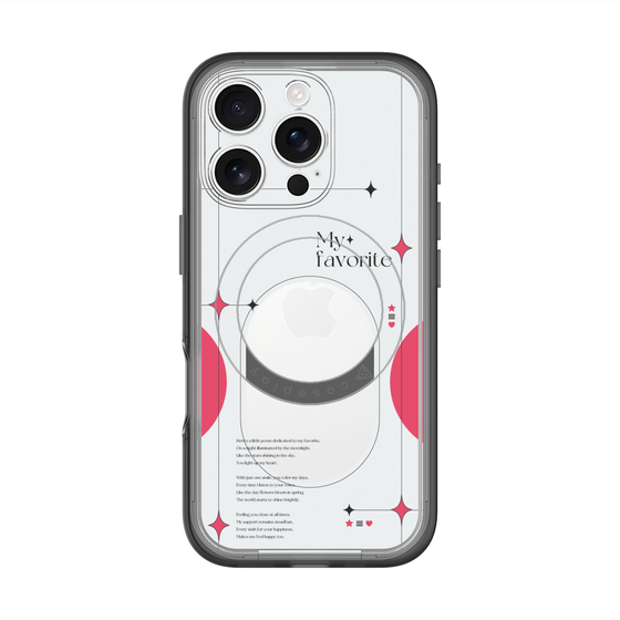 スリムプロテクションプレミアムケース with MagSafe［ オリジナル - チェキケース - レッド ］