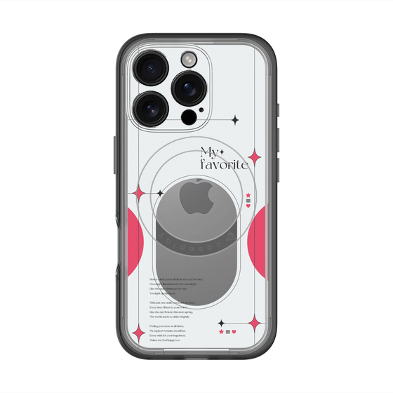 スリムプロテクションプレミアムケース with MagSafe［ オリジナル - チェキケース - レッド ］