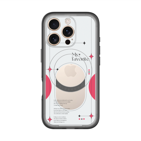スリムプロテクションプレミアムケース with MagSafe［ オリジナル - チェキケース - レッド ］