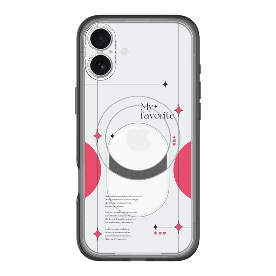 スリムプロテクションプレミアムケース with MagSafe［ オリジナル - チェキケース - レッド ］