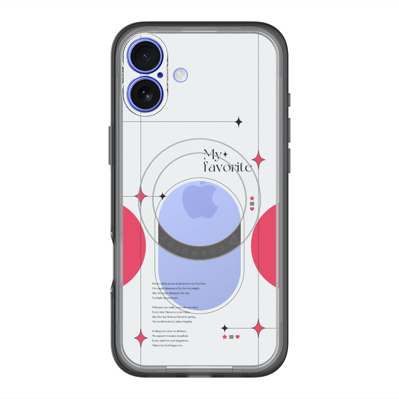 スリムプロテクションプレミアムケース with MagSafe［ オリジナル - チェキケース - レッド ］