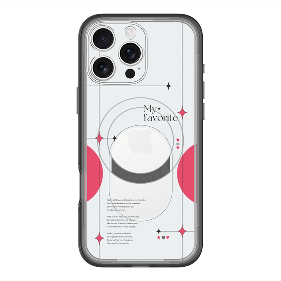 スリムプロテクションプレミアムケース with MagSafe［ オリジナル - チェキケース - レッド ］