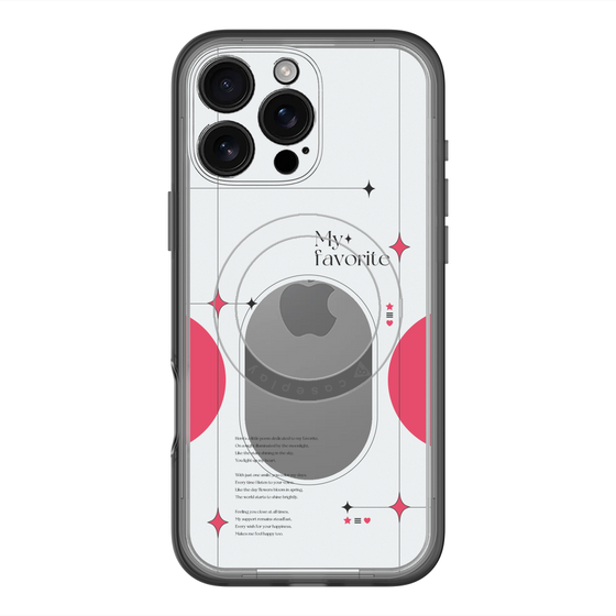 スリムプロテクションプレミアムケース with MagSafe［ オリジナル - チェキケース - レッド ］