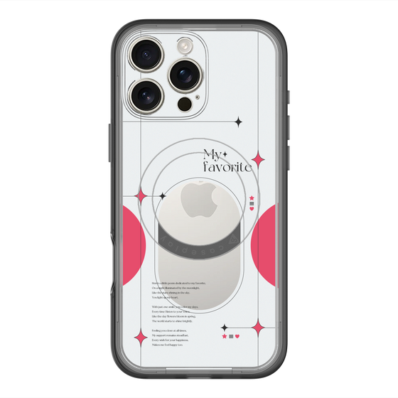 スリムプロテクションプレミアムケース with MagSafe［ オリジナル - チェキケース - レッド ］