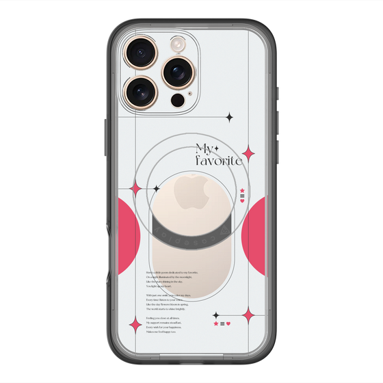 スリムプロテクションプレミアムケース with MagSafe［ オリジナル - チェキケース - レッド ］