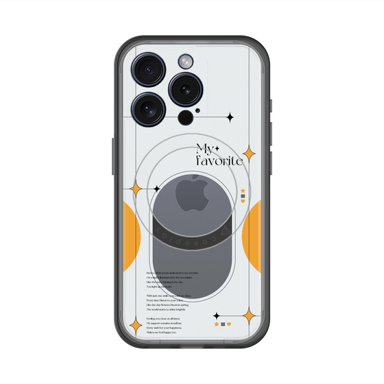スリムプロテクションプレミアムケース with MagSafe［ オリジナル - チェキケース - オレンジ ］
