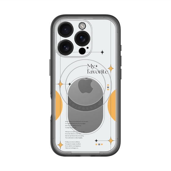 スリムプロテクションプレミアムケース with MagSafe［ オリジナル - チェキケース - オレンジ ］