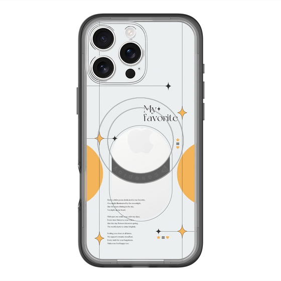スリムプロテクションプレミアムケース with MagSafe［ オリジナル - チェキケース - オレンジ ］