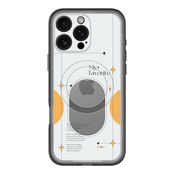 スリムプロテクションプレミアムケース with MagSafe［ オリジナル - チェキケース - オレンジ ］