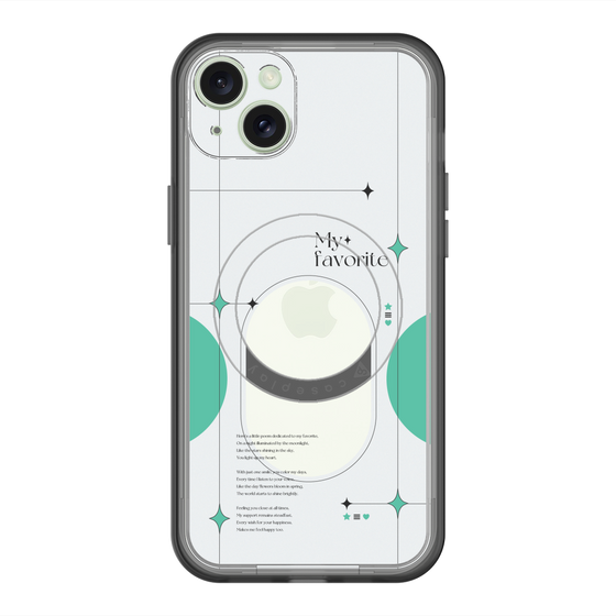 スリムプロテクションプレミアムケース with MagSafe［ オリジナル - チェキケース - グリーン ］