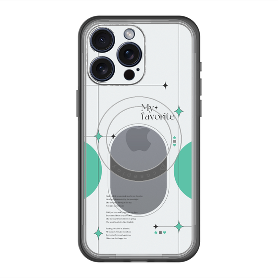 スリムプロテクションプレミアムケース with MagSafe［ オリジナル - チェキケース - グリーン ］