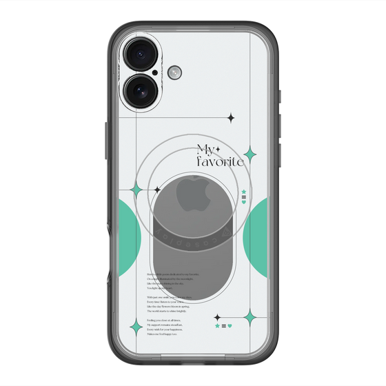 スリムプロテクションプレミアムケース with MagSafe［ オリジナル - チェキケース - グリーン ］