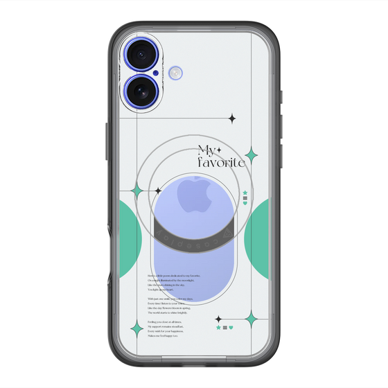 スリムプロテクションプレミアムケース with MagSafe［ オリジナル - チェキケース - グリーン ］