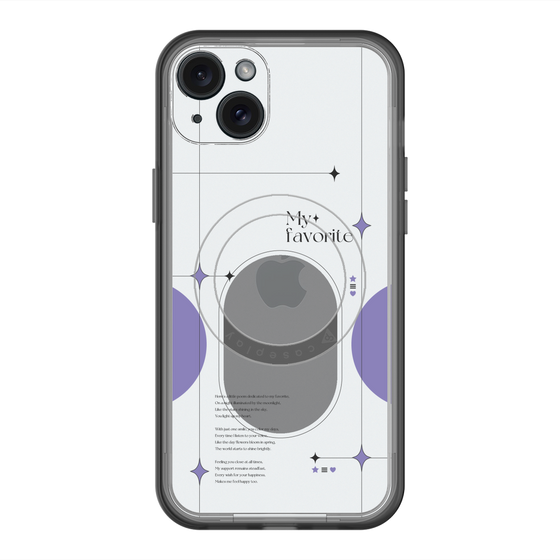 スリムプロテクションプレミアムケース with MagSafe［ オリジナル - チェキケース - パープル ］