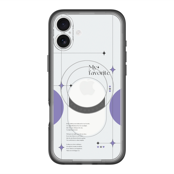 スリムプロテクションプレミアムケース with MagSafe［ オリジナル - チェキケース - パープル ］