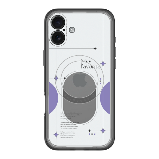 スリムプロテクションプレミアムケース with MagSafe［ オリジナル - チェキケース - パープル ］