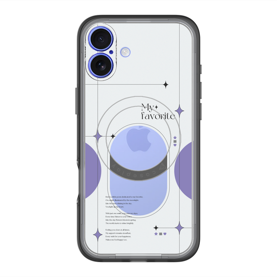 スリムプロテクションプレミアムケース with MagSafe［ オリジナル - チェキケース - パープル ］