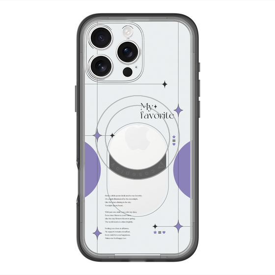 スリムプロテクションプレミアムケース with MagSafe［ オリジナル - チェキケース - パープル ］