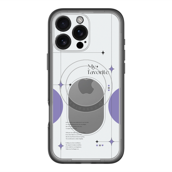 スリムプロテクションプレミアムケース with MagSafe［ オリジナル - チェキケース - パープル ］