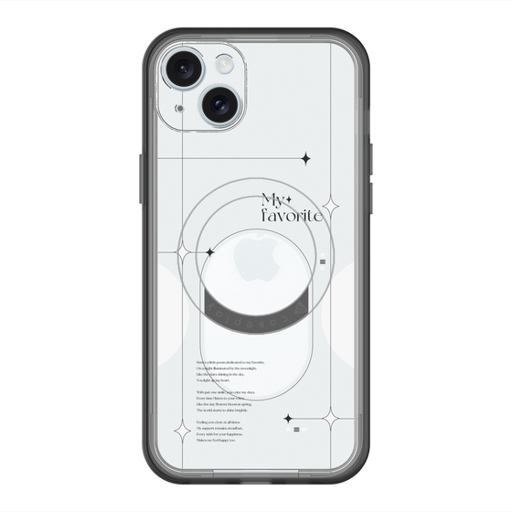 スリムプロテクションプレミアムケース with MagSafe［ オリジナル - チェキケース - ホワイト ］