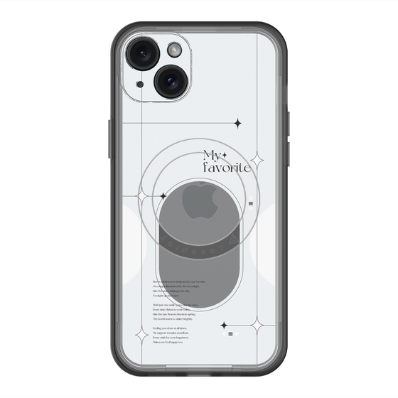 スリムプロテクションプレミアムケース with MagSafe［ オリジナル - チェキケース - ホワイト ］