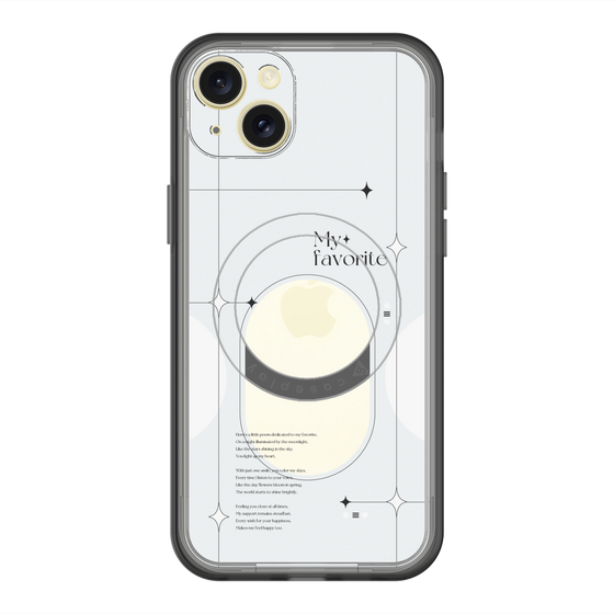 スリムプロテクションプレミアムケース with MagSafe［ オリジナル - チェキケース - ホワイト ］