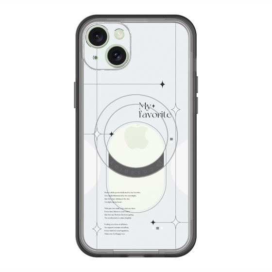スリムプロテクションプレミアムケース with MagSafe［ オリジナル - チェキケース - ホワイト ］