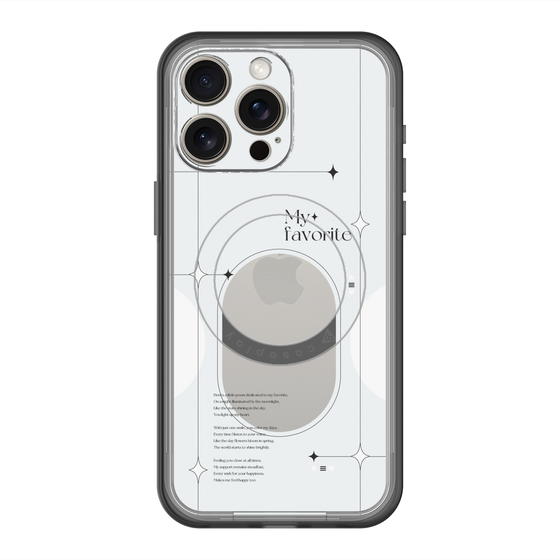 スリムプロテクションプレミアムケース with MagSafe［ オリジナル - チェキケース - ホワイト ］