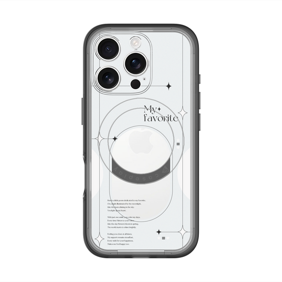 スリムプロテクションプレミアムケース with MagSafe［ オリジナル - チェキケース - ホワイト ］