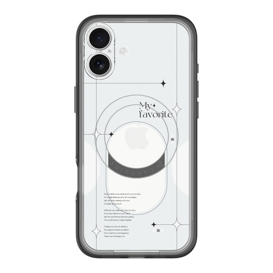 スリムプロテクションプレミアムケース with MagSafe［ オリジナル - チェキケース - ホワイト ］