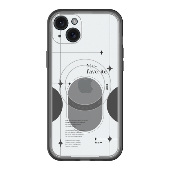 スリムプロテクションプレミアムケース with MagSafe［ オリジナル - チェキケース - ブラック ］