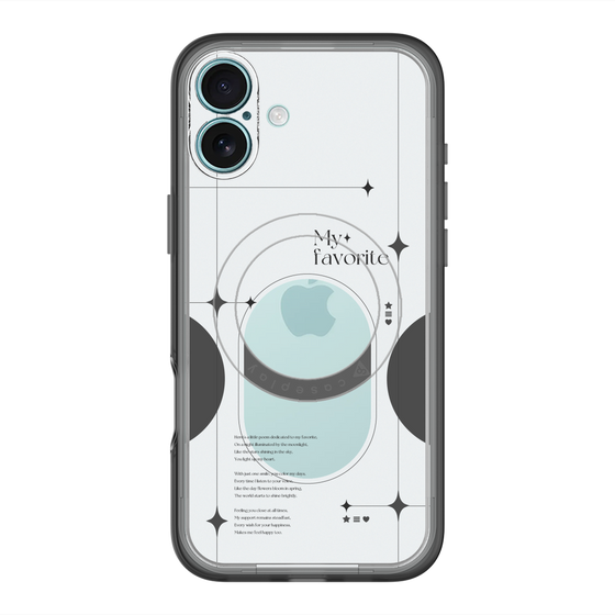 スリムプロテクションプレミアムケース with MagSafe［ オリジナル - チェキケース - ブラック ］