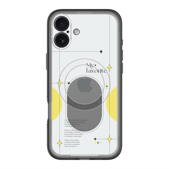 スリムプロテクションプレミアムケース with MagSafe［ オリジナル - チェキケース - イエロー ］
