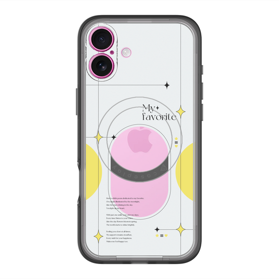 スリムプロテクションプレミアムケース with MagSafe［ オリジナル - チェキケース - イエロー ］