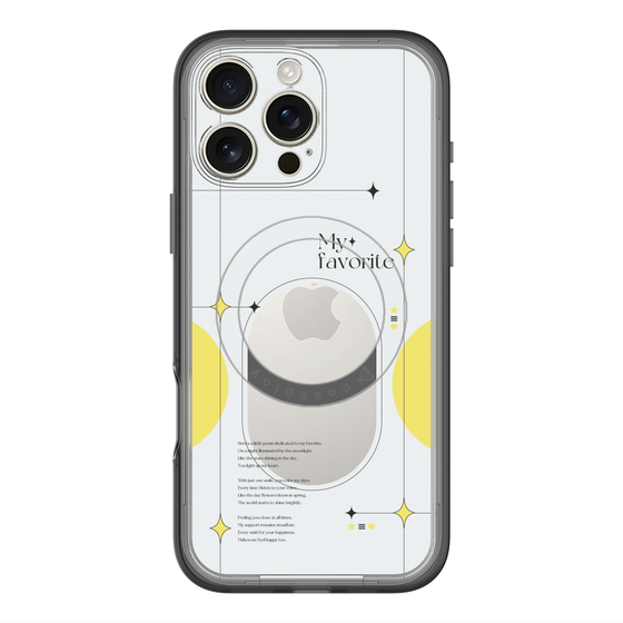 スリムプロテクションプレミアムケース with MagSafe［ オリジナル - チェキケース - イエロー ］