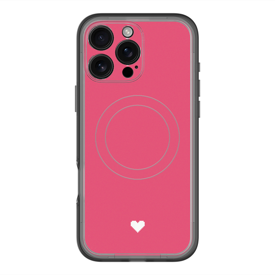 スリムプロテクションプレミアムケース with MagSafe［ オリジナル - 推し色ハート - レッド ］