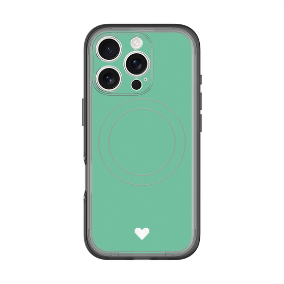 スリムプロテクションプレミアムケース with MagSafe［ オリジナル - 推し色ハート - グリーン ］