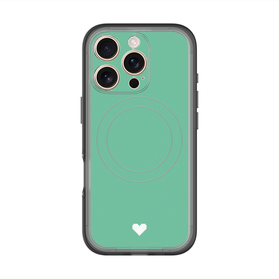 スリムプロテクションプレミアムケース with MagSafe［ オリジナル - 推し色ハート - グリーン ］