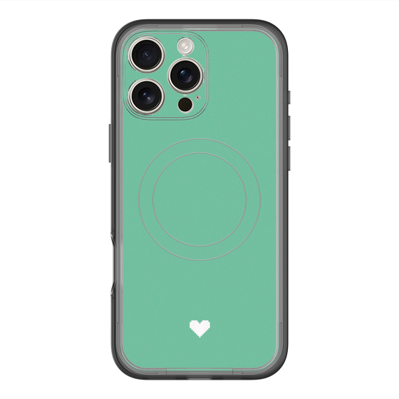 スリムプロテクションプレミアムケース with MagSafe［ オリジナル - 推し色ハート - グリーン ］